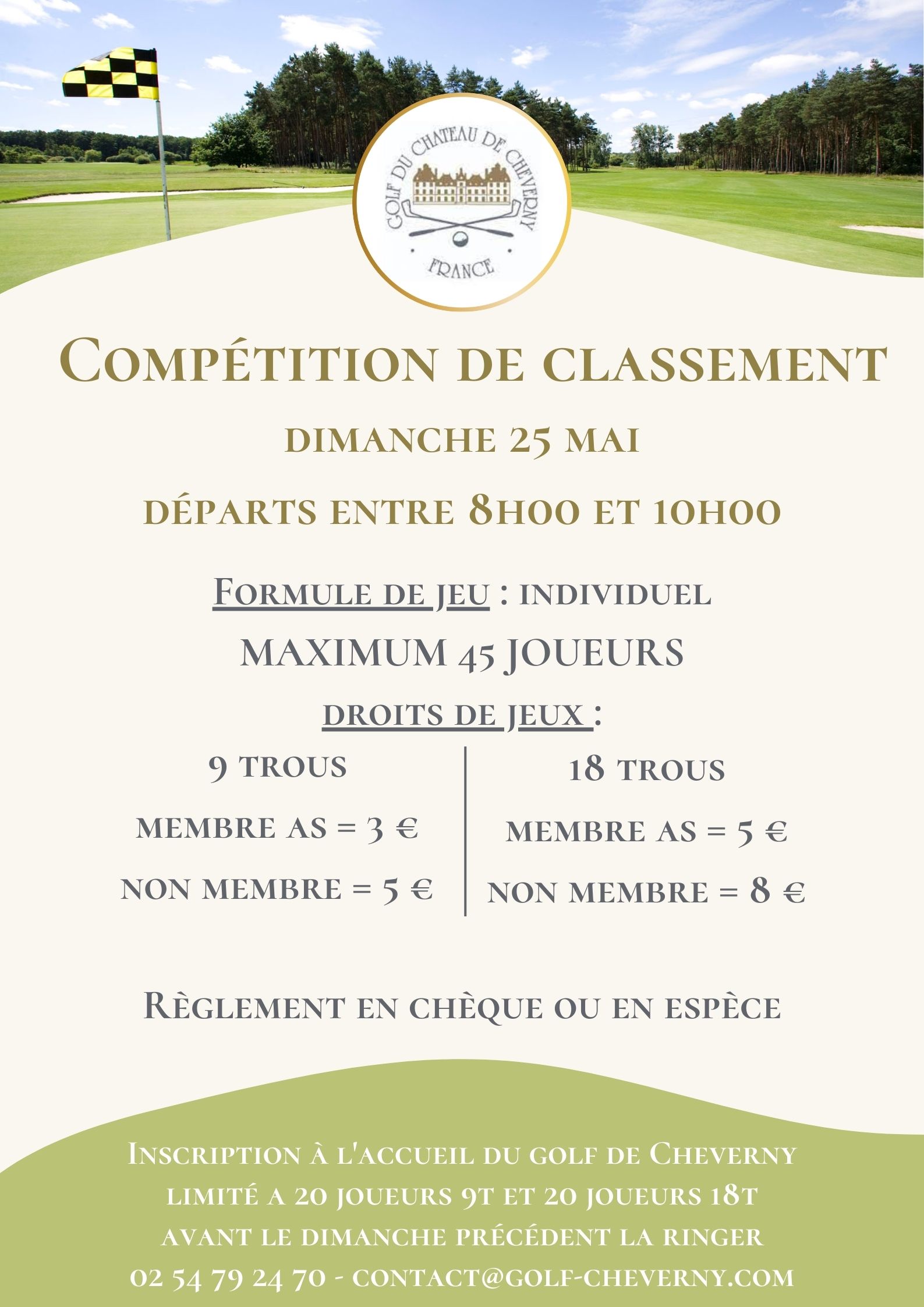 affiche compétition classement 25-05-25